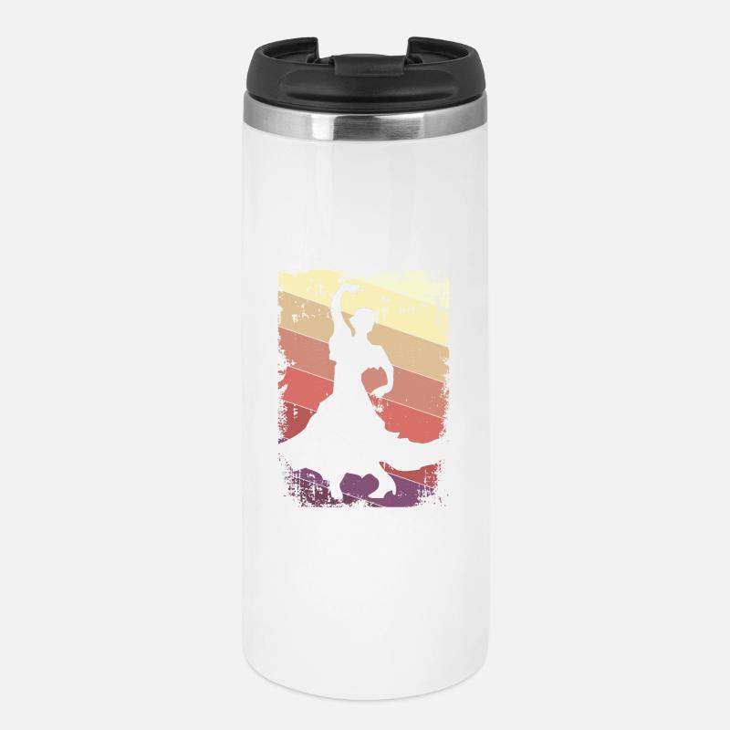 Flamenco Dancing - Thermal Cup - white