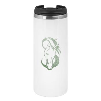 silhouette Cheval amour infini  - Mug isotherme - blanc - Devant