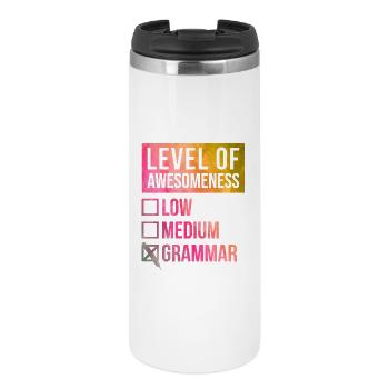 Grammar - Thermal Cup - white - Front