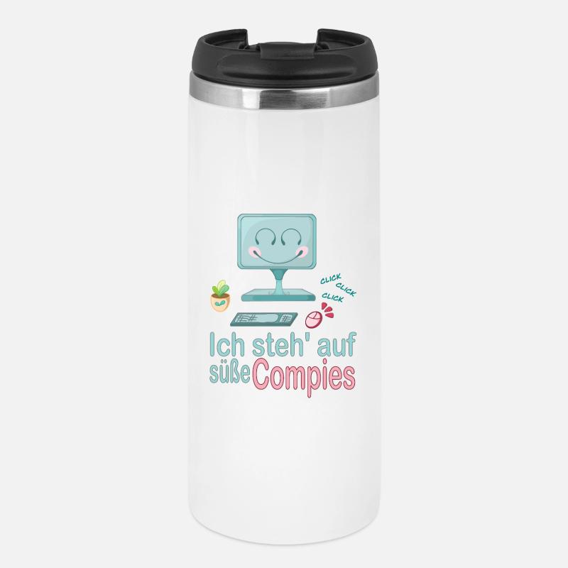 I'm into cute computers - Thermal Cup - white