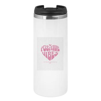 Cœur à ondes positives - Mug isotherme - blanc - Devant