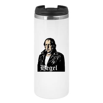 Hegel Philosopher Rebel Portrait - Thermal Cup - white - Front