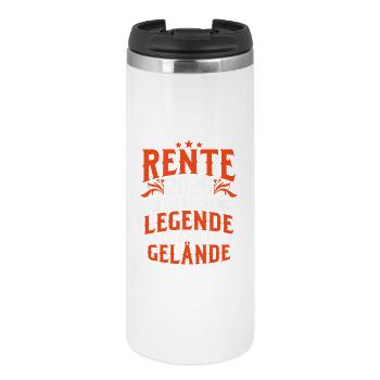 Rente 2026 Renter Ruhestand Geschenk - Thermobecher - Weiß - Vorne