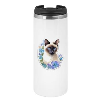 Siamkatze - Thermobecher - Weiß - Vorne