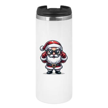 Père Noël avec des lunettes de soleil Déguisement de Noël - Mug isotherme - blanc - Devant