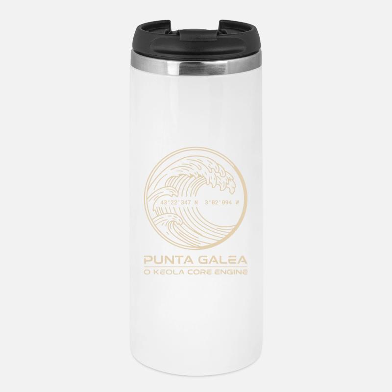 Vague dorée Punta Galea - Mug isotherme - blanc