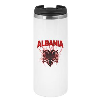 Albanien Albanischer Adler - Thermobecher - Weiß - Vorne