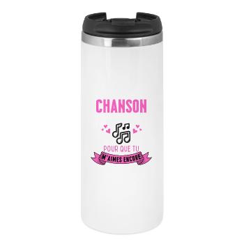 Si ma Vie était une Chanson Tu M'aimes Encore - Mug isotherme - blanc - Devant