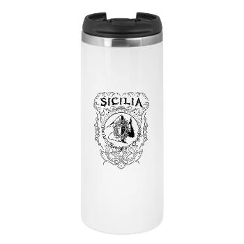 Sicilia Italy Trinacria Heraldry Home Family - Thermal Cup - white - Front