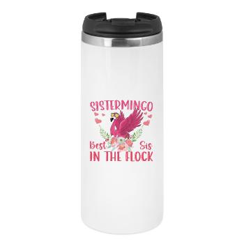 Best Sis In The Flock Sistermingo - Thermobecher - Weiß - Vorne