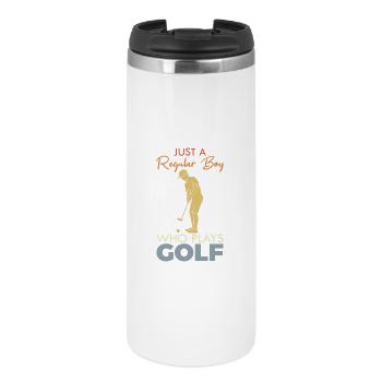 Golf Junge - Thermobecher - Weiß - Vorne