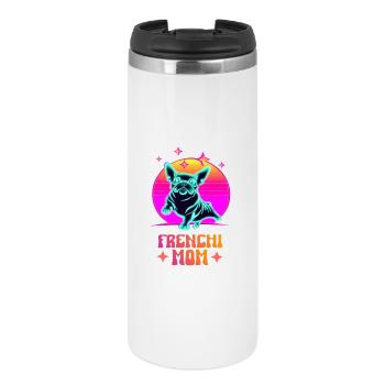 Frenchie Mom - Thermal Cup - white - Front