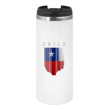 Flagge von Chile - Thermobecher - Weiß - Vorne