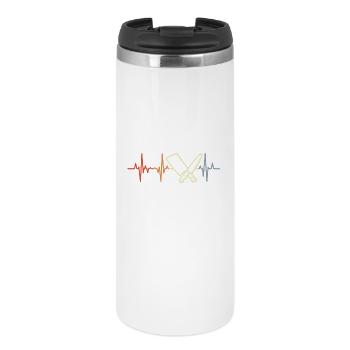 Couperet de boucher Pulse Beat - Mug isotherme - blanc - Devant