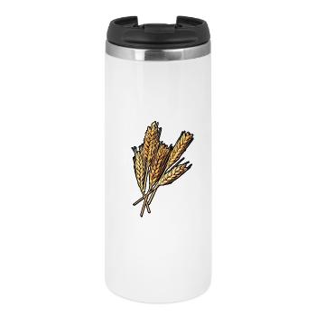 5 épis de blé - Mug isotherme - blanc - Devant