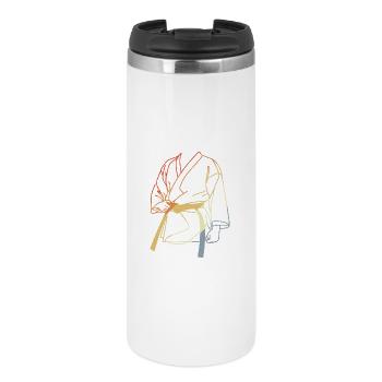 Karateka Drawing Vintage Look - Thermal Cup - white - Front