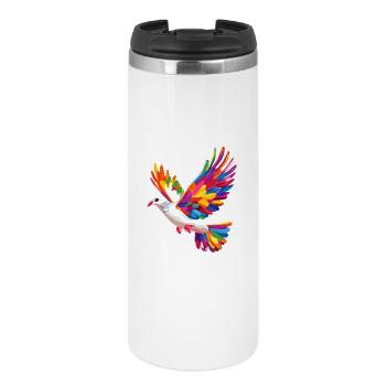Colombe Blanche Paix Paix Bois Colombe Colombes Blanches - Mug isotherme - blanc - Devant