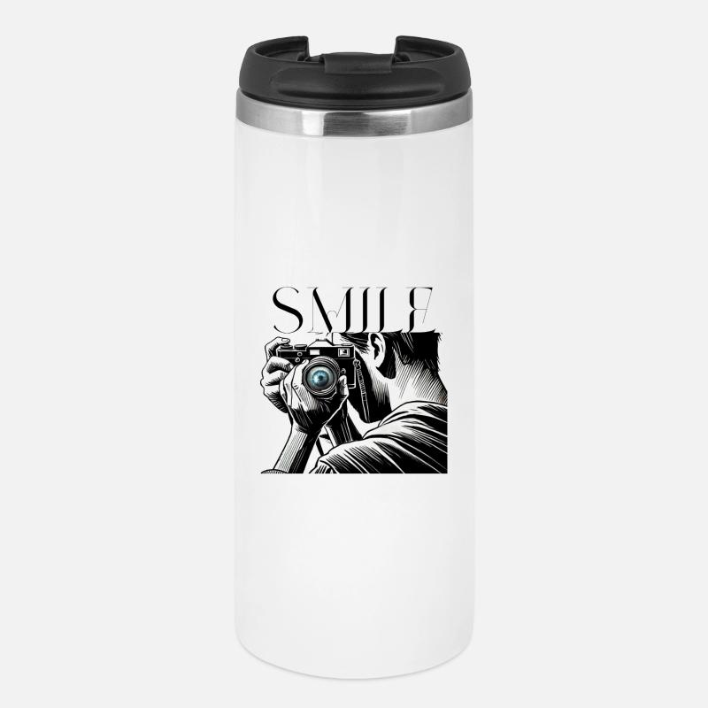 Camera Focus-Please Smile Design for Photographers - Thermal Cup - white