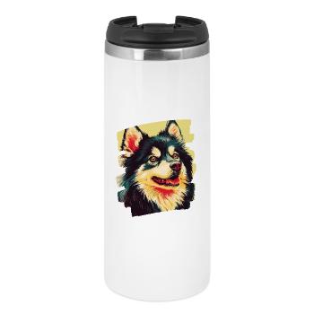 Finnish Lapphund - Thermal Cup - white - Front