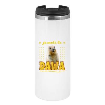 Ich habe die DAWA bei Montagne Marmot aufgestellt - Thermobecher - Weiß - Vorne