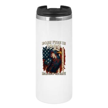 Né libre en 1989 – 36 ans de liberté - Mug isotherme - blanc - Devant