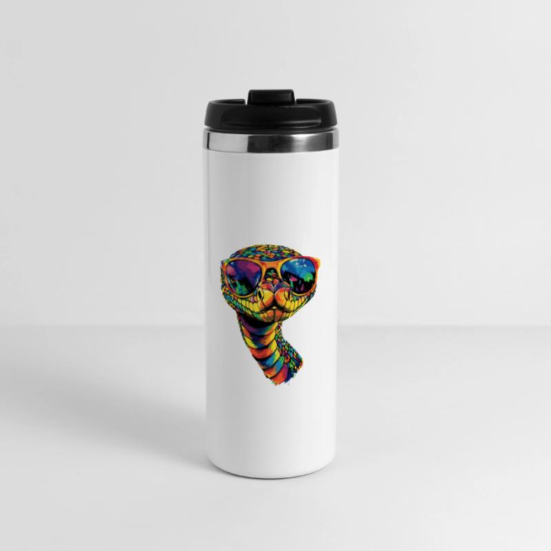 serpent, python, cobra, serpent à sonnettes, serpents Mug isotherme