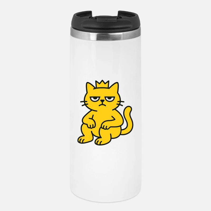Cat King - Thermal Cup - white