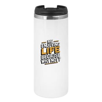 Conception de citation de vie motivante - Mug isotherme - blanc - Devant