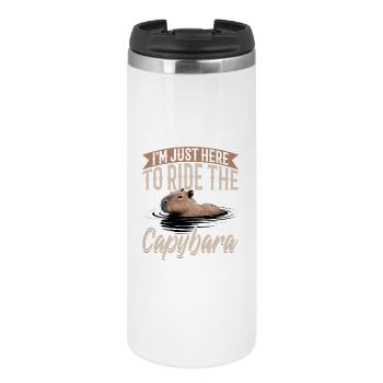 Drôle de Capybara - Mug isotherme - blanc - Devant