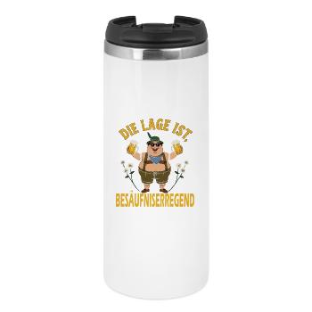 Bavarian Beer Friend Munich Mugs Lederhosen - Thermal Cup - white - Front