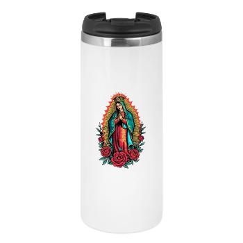 Vierge Guadalupe Rose Icône - Mug isotherme - blanc - Devant