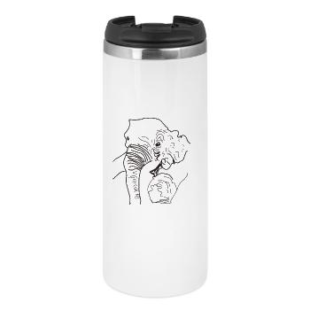 Elephant found Thailand - Thermal Cup - white - Front