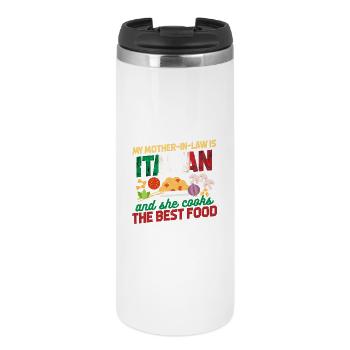 Italienische Schwiegermutter - Thermobecher - Weiß - Vorne