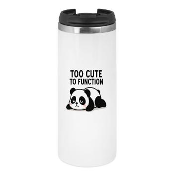 Panda Too Cute To Function - Thermal Cup - white - Front