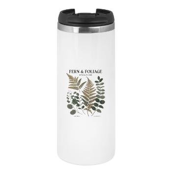 Botanische Kunst - Farn & Blätter - Thermobecher - Weiß - Vorne