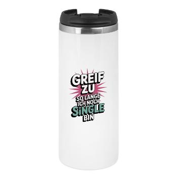 Grab it – while I'm still single - Thermal Cup - white - Front