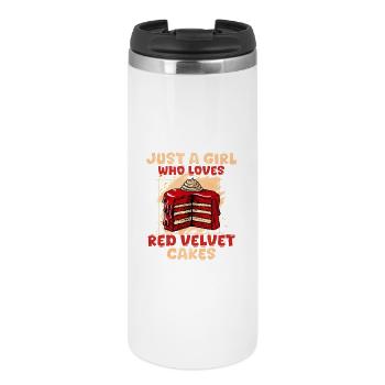 Only One Girl Loves Red Velvet Cake - Thermal Cup - white - Front
