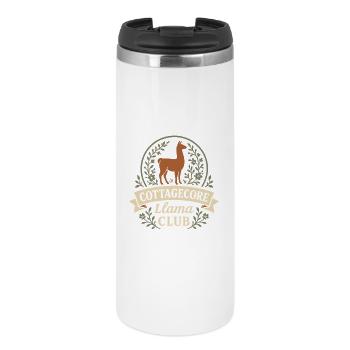 Cottagecore Llama Aesthetic Cute Farm Animal - Thermal Cup - white - Front