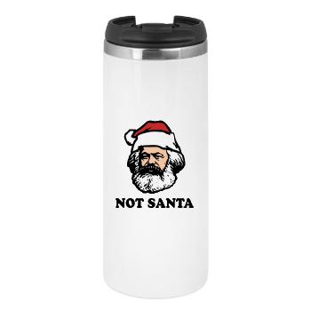 Karl Marx | Not Santa | Weihnachtsmann - Thermobecher - Weiß - Vorne