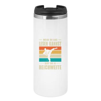 Cadeaux d’entraînement en karaté Entraînement en karaté - Mug isotherme - blanc - Devant