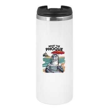 Cadeau Humour Normandie Phoque Normand Fierté - Mug isotherme - blanc - Devant