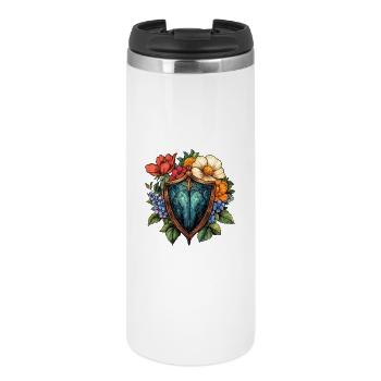 Blumenshield Heraldik - Thermobecher - Weiß - Vorne