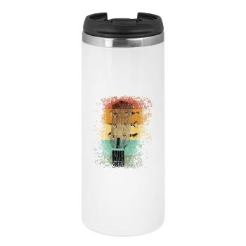 Retro Guitar Soul - Vintage Music Vibe - Thermal Cup - white - Front