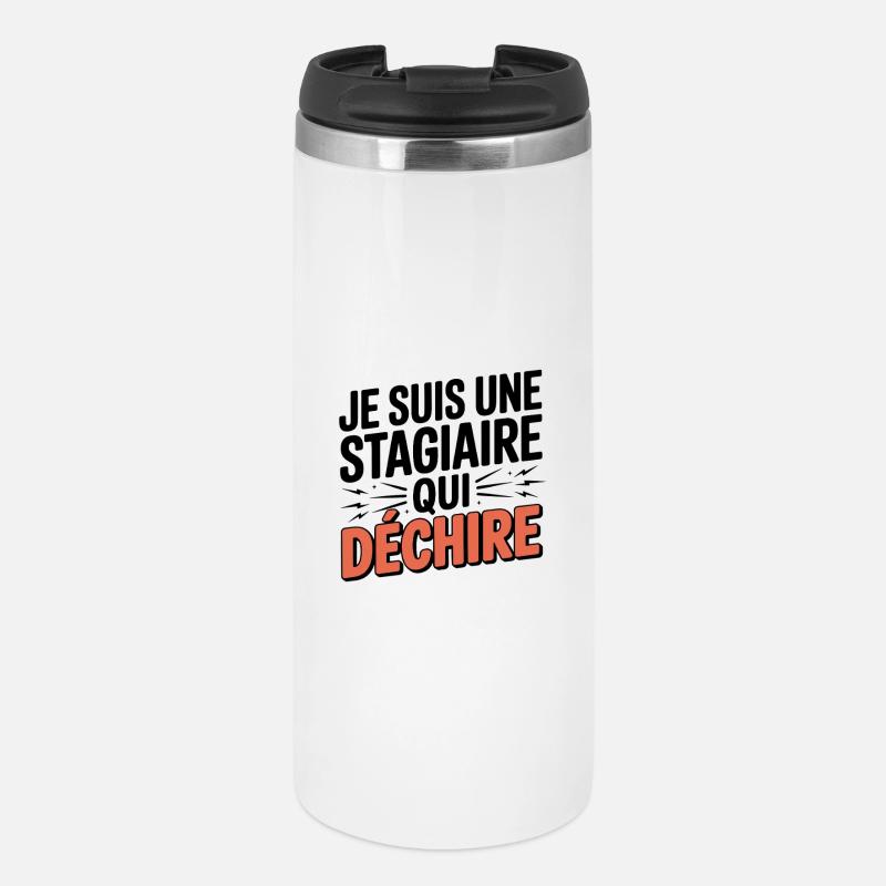 Killer Intern - Humorous Design - Thermal Cup - white