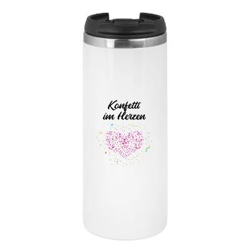 Confetti in the Heart – Carnival Carnival Heart - Mug isotherme - blanc - Devant