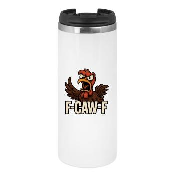 F-CAW-F – Wütendes Huhn Spruch - Thermobecher - Weiß - Vorne