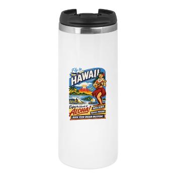 Affiche du voyage de rêve à Hawaï des années 50 - Mug isotherme - blanc - Devant