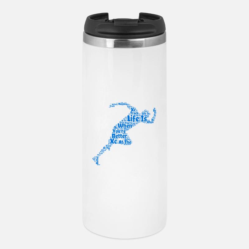 Lustiges XC Running Geschenk XC Runner Edition - Thermobecher - Weiß