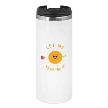 Cute Sun Cartoon Costume Sunshine Let Me Warm You - Thermal Cup - white - Front