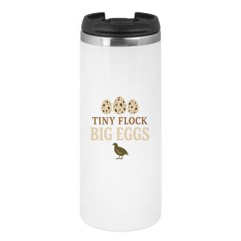 Quail Keeper Quail Farmer Backyard Quail - Thermal Cup - white - Front